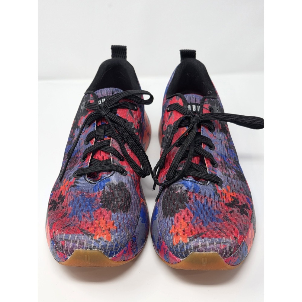 Nobull Trainer Size Men's 9.5 / Womens 11 Gym Shoes Black Pink Spring Floral - Picture 3 of 7